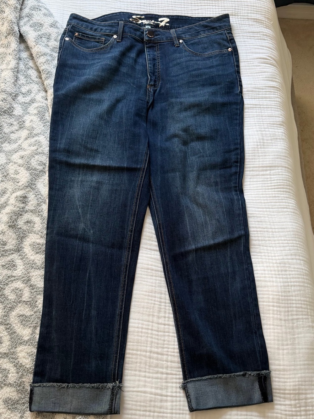 Seven 7 High Rise Slim Straight Jeans - Picture 9 of 9